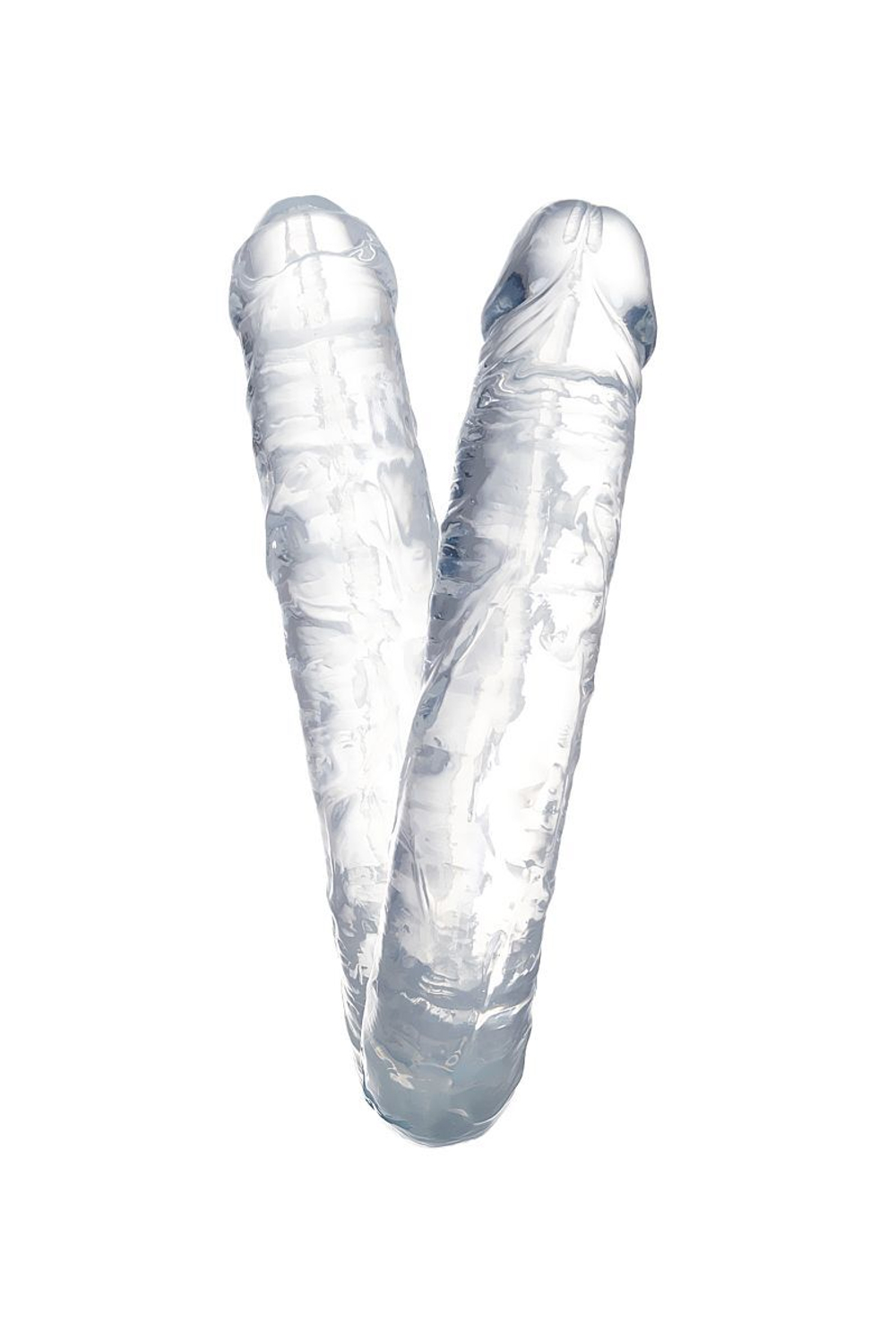 Прозрачный двухсторонний фаллоимитатор Double Dildo - 40 см. (Цвет: прозрачный)