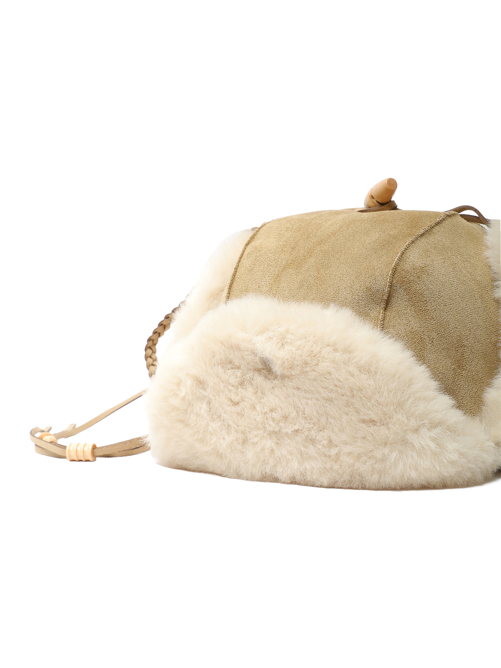 Шапка Braided Shearling Trapper