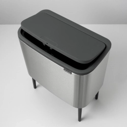 Brabantia Контейнер для мусора Bo Touch 11+23 л, матовое серебро EAN 8710755316227