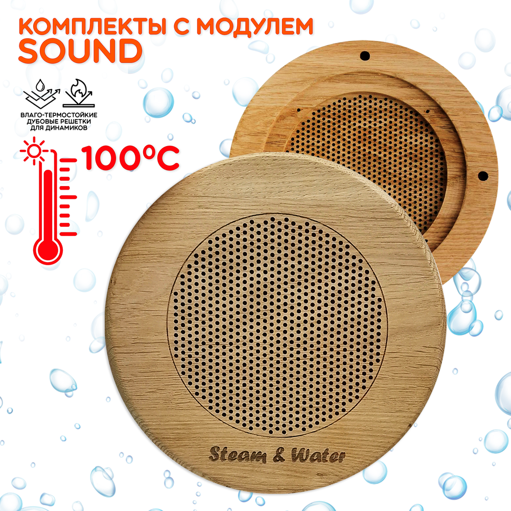 Комплект домашней акустической системы с караоке-усилителем Steam & Water SOUND SAUNA R4