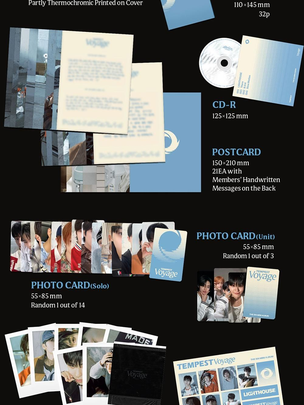 Альбом TEMPEST - TEMPEST VOYAGE 5th Mini Album 2 Version SET