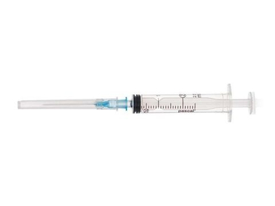 Шприц одноразовый 2 мл 3-х компонентный с иглой 23G х 1 1/4" (0,6х30 мм), 100 шт.