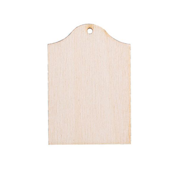 Заготовка из фанеры Бирка классическая, 5х3.5х0.4 см, 3 шт, Mr.Carving БА-41