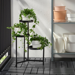 IKEA OLIVBLAD  (ИКЕА ОЛИВБЛАД)  -  Подставка для горшков - для дома и улицы/чёрный 58 см