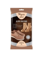 Салфетки влажные House Lux для замши, велюра и нубука 15 штук