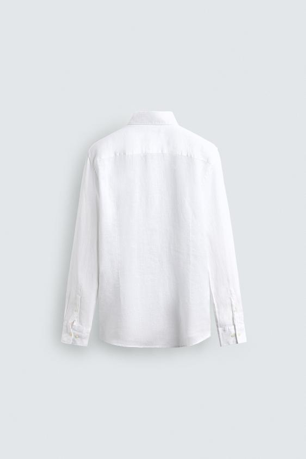 ZARA РУБАШКА ИЗ 100% ЛЬНА, БЕЛЫЙ