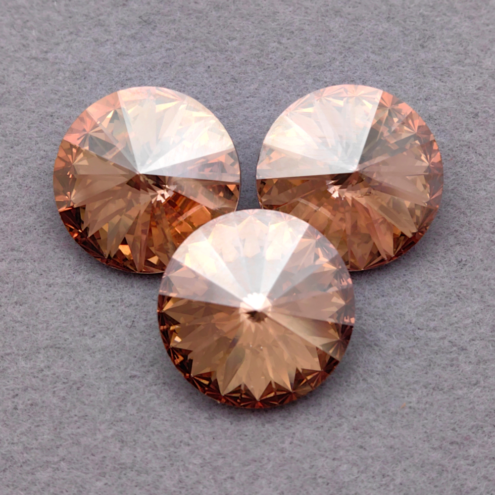 Риволи Swarovski 1122, цвет Золотая тень (Crystal Golden Shadow F)