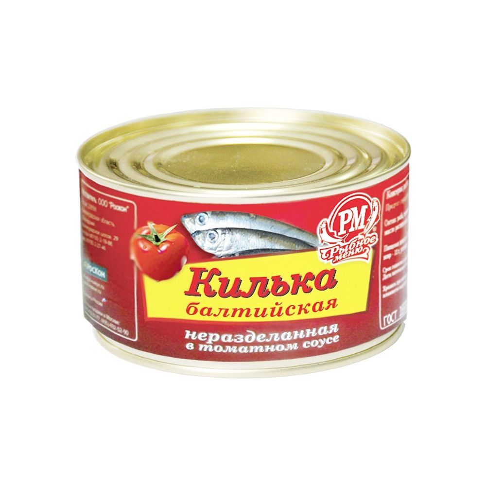 Килька Рыбное меню Балтийская копченая в т/с 175гр ключ, шт
