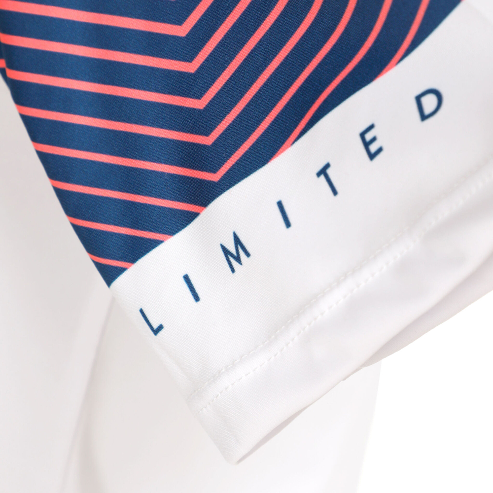 Мужское теннисное поло Endless Feisty Sleeves T-Shirt Men - White, Red