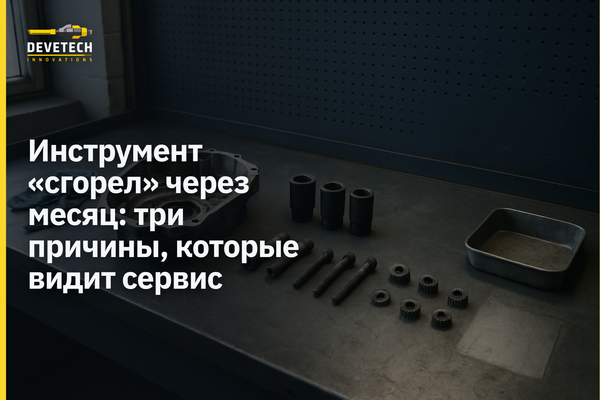 Инструмент «сгорел» через месяц: три причины, которые видит сервис