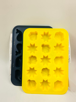 IKEA Форма для льда SURSOT, набор 2 шт. ярко-желтая и синяя, 20,5х14,5х2 см