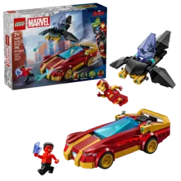 Конструктор LEGO Marvel 76310 Машина Железного человека и Черная пантера против Красного Халка