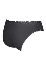 Хлопковые трусики-слипы Fresh Cotton Lace (Размер: XL) (Цвет: черный)