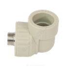 Угольник PP-R комбинированный серый Дн 20х1/2" НР VALFEX 10126020Г