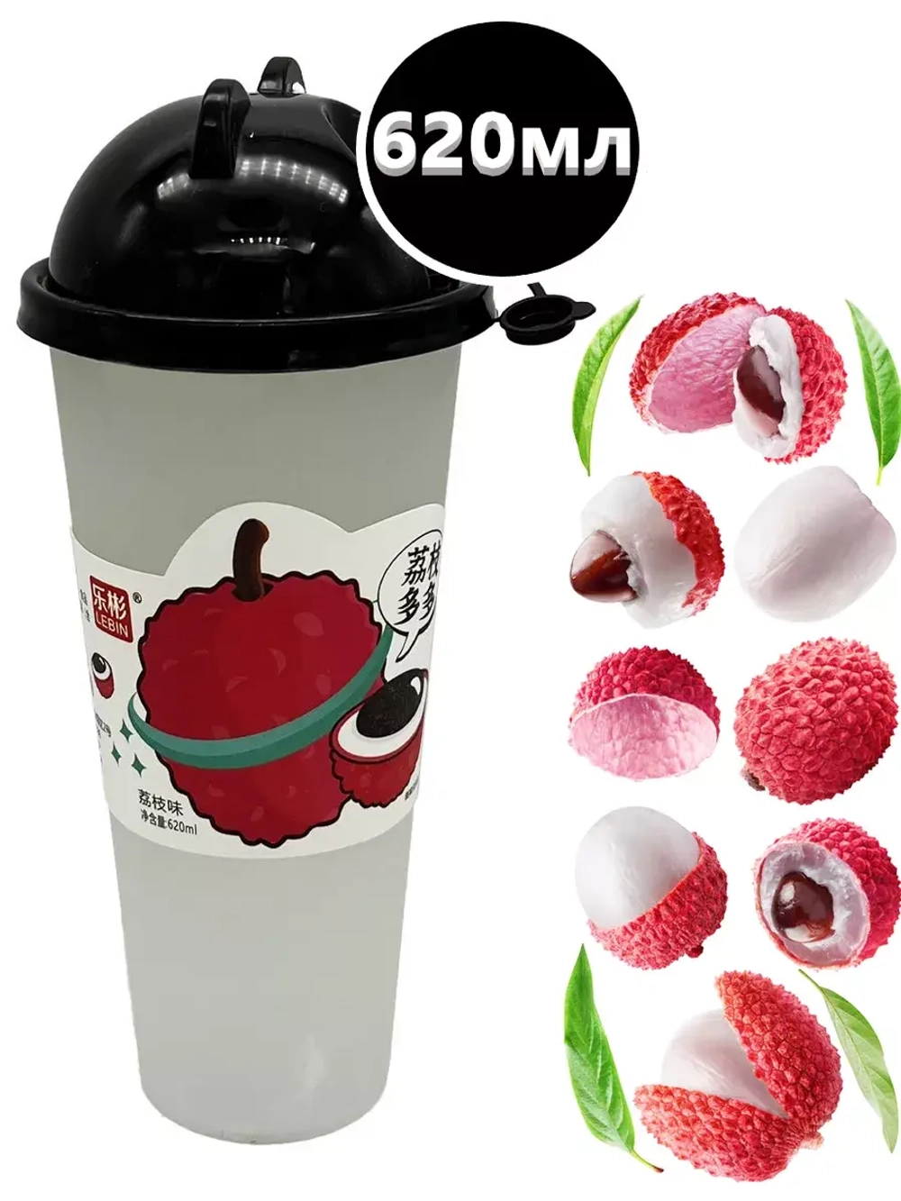 Напиток Личи с кусочками желе 620 мл