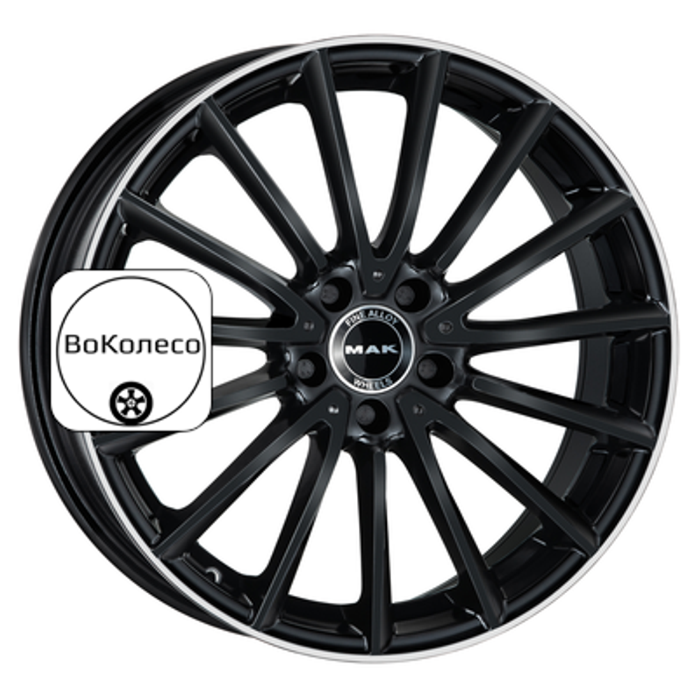 8x19/5x112 ET43 D66,6 Komet Gloss Black Mirror Ring MAK