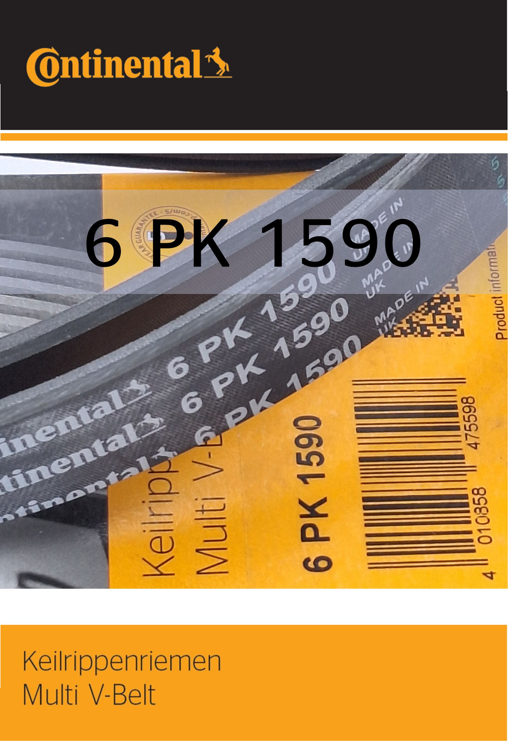 Ремень генератора Continental 6PK1590