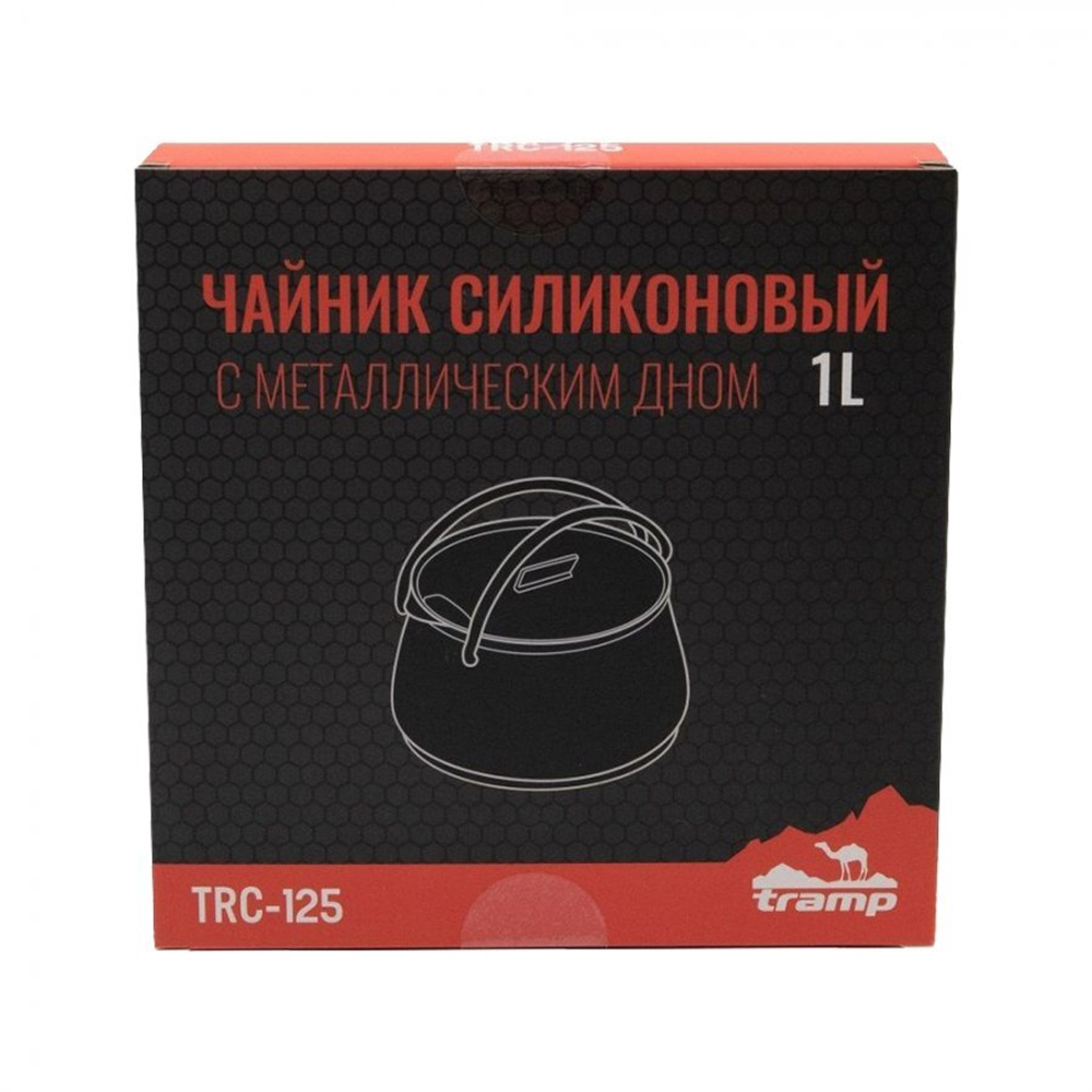 Чайник Tramp складной силиконовый 1 л (терракотовый)