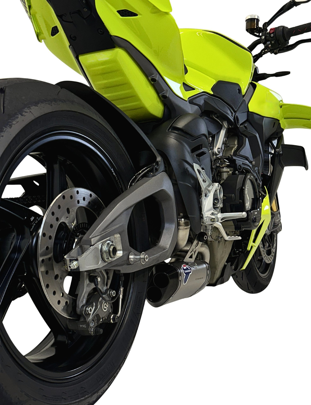 D23509440ITA TERMIGNONI TITANIUM LOWER SLIP-ON SILENCER KIT (P V4, SF V4 2025)