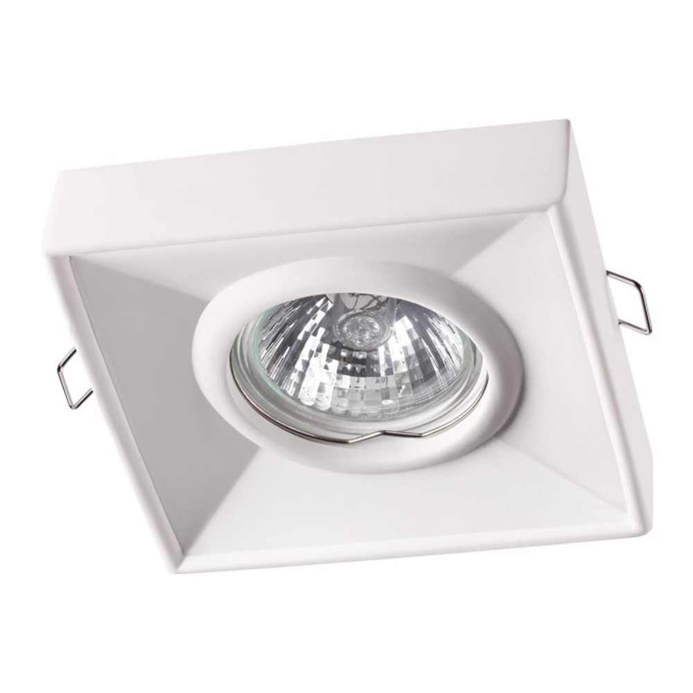 370493 SPOT NT19 630 белый гипс Встраиваемый светильник IP20 GU10 50W 220V YESO