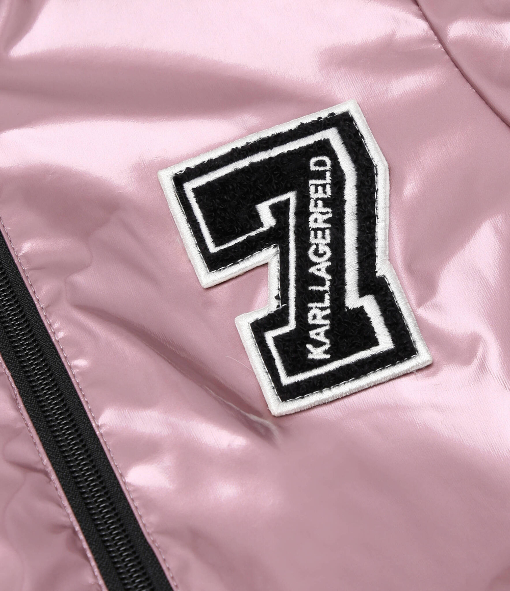 Куртка бомбер Karl Lagerfeld Kids - розовый(Z30106)