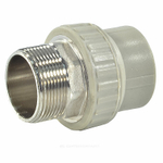 Муфта PP-R комбинированная серая Дн 40х1 1/2" НР под ключ VALFEX 10135240Г