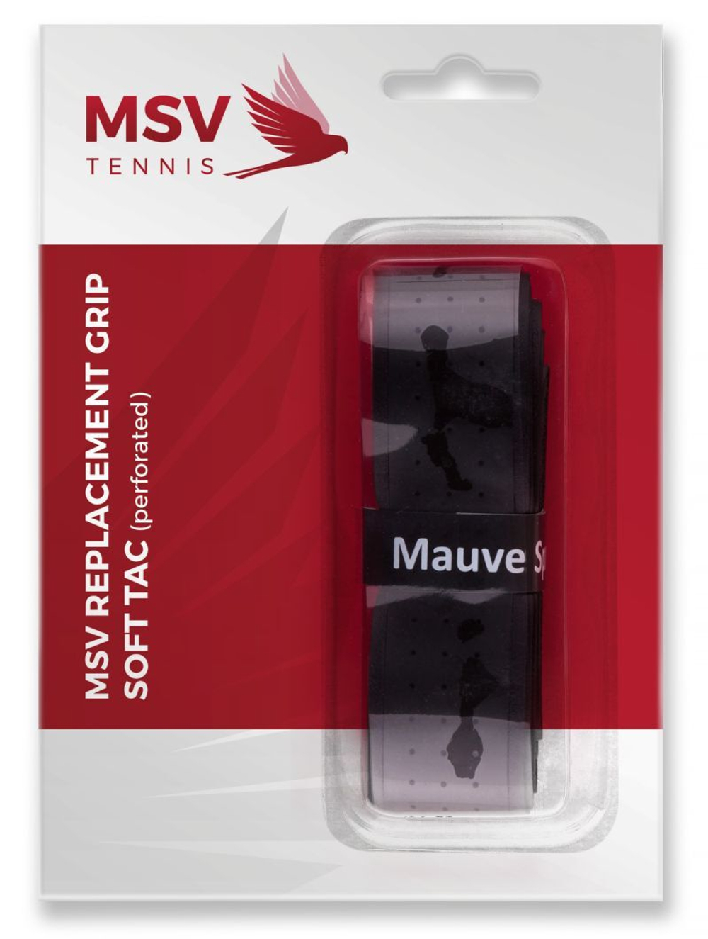 Теннисные намотки базовые MSV Soft Tac Perforated 1P - черный