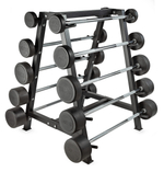 Штанга неразборная обрезиненная 20 кг. Изогнутый гриф. VictoryFit VF-DX5200