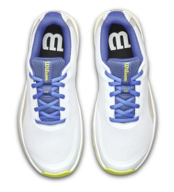 Женские теннисные кроссовки Wilson Intrigue Lite - white/amparo blue/safety yellow