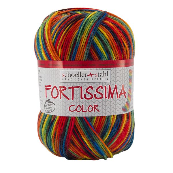 Пряжа Austermann (Аустерманн) Fortissima Socka 4-fach color / уп.5 мот. по 100 г, 420м, килт