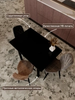 Обеденный стол "Чёрный" 90x60 см