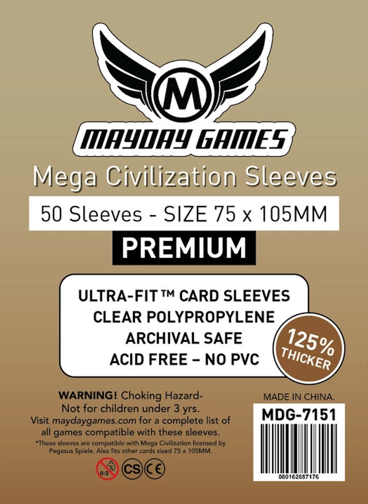 Протекторы Mayday: 75х105 Premium Mega Civilization (50) Протекторы Mayday: 75х105 Premium Mega Civilization (50)