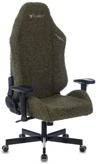 Кресло игровое Knight T1 хаки экомех с подголов. крестов. металл