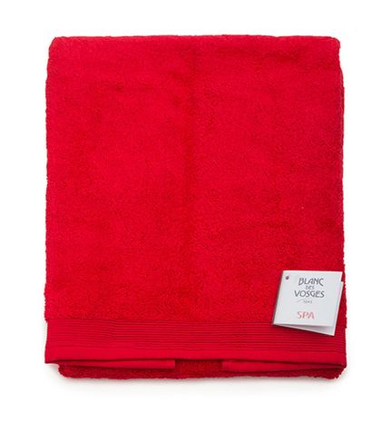 Коврик UNI CORAIL для ванной коралловый Blanc des Vosges 50x90 Красный