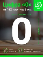 Цифра из пластика на стену
