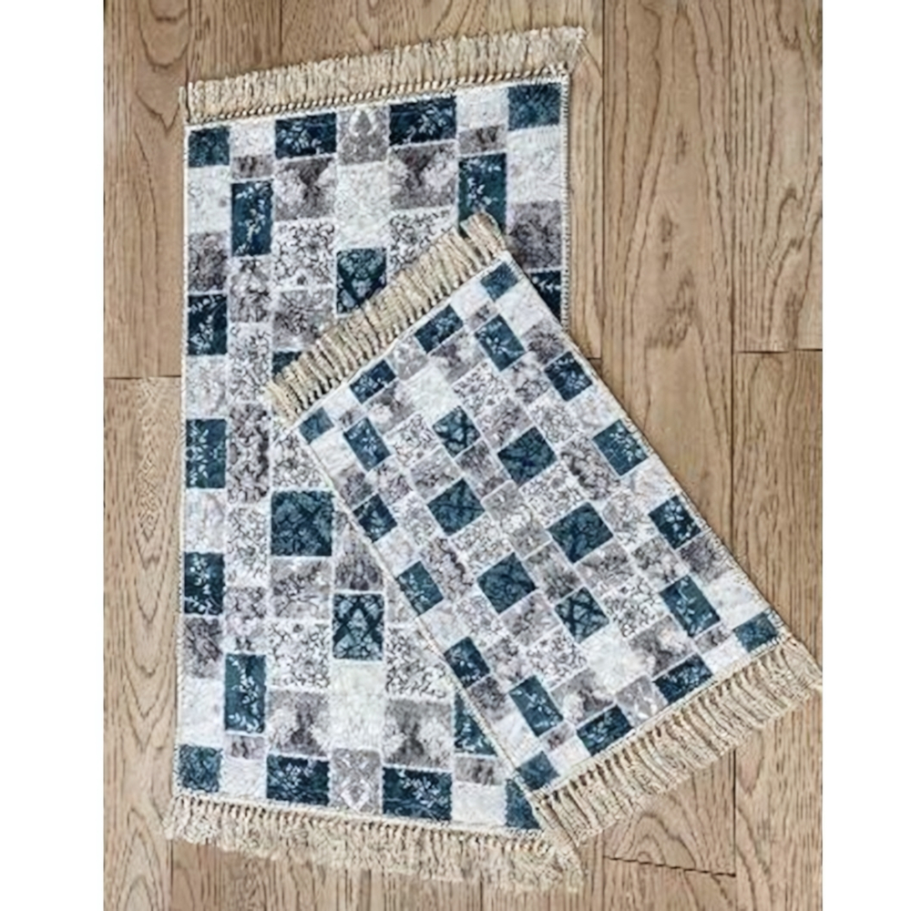 Набор ковриков ДЕКОРАТИВ (DECORATIVE) с рисунком и бахромой 55*85+45*55 6592-2
