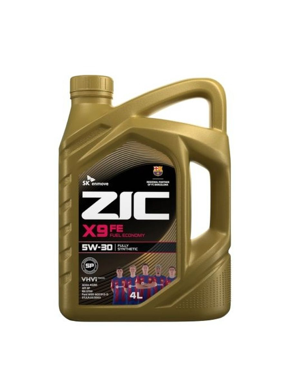 Масло моторное ZIC X9 FE 5W-30 синтетическое 4 л 162615