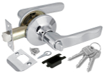 Ручка защелка DK624/BL CP-ET (624/BL CP-E) (кл/фик.) хром