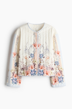 Стёганая куртка из смеси льна - H&M