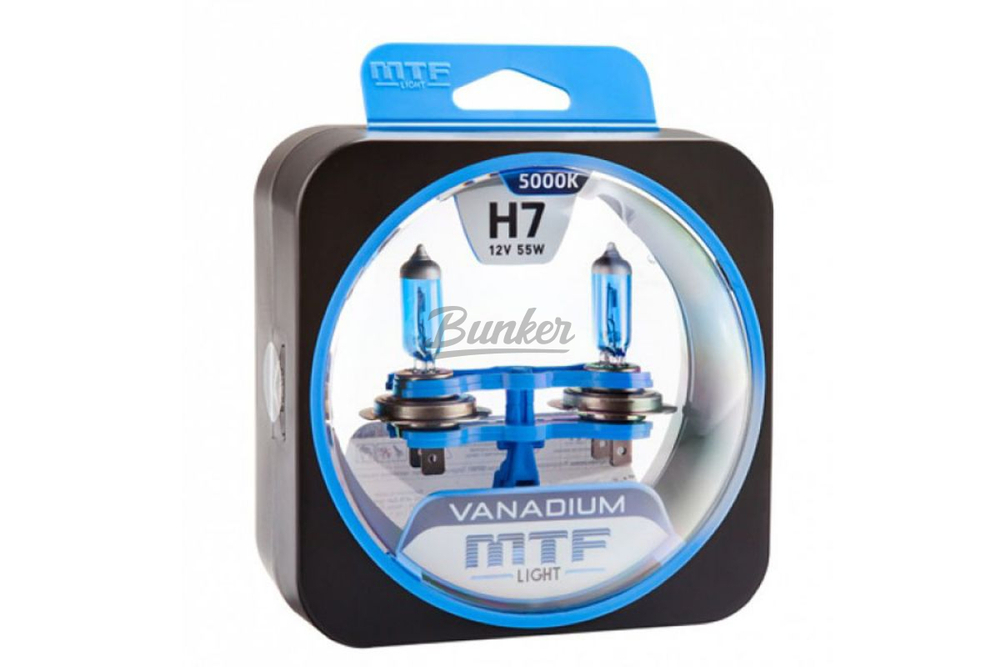 Галогенные автолампы MTF Vanadium H7, (компл.)