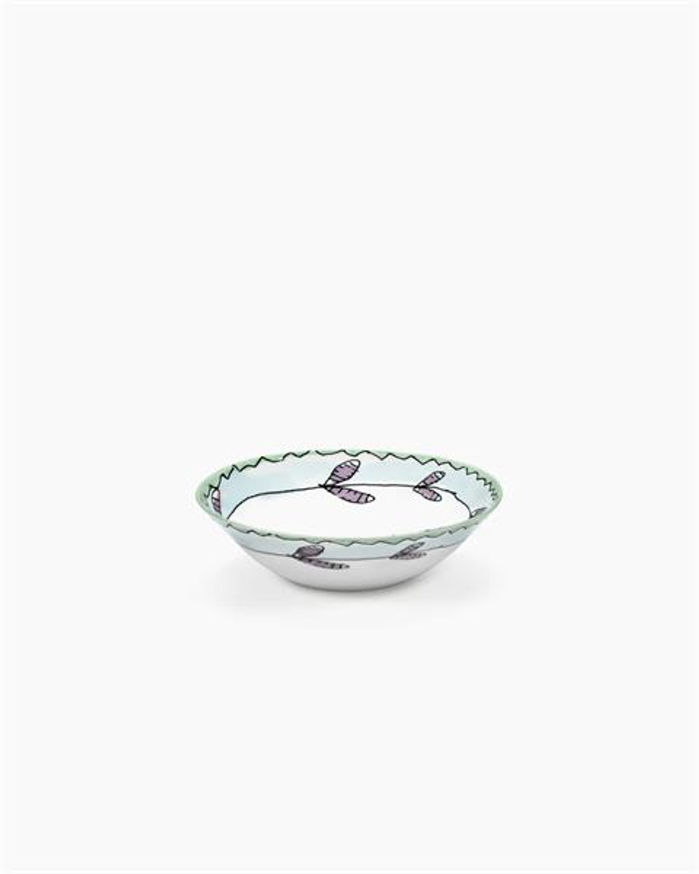 Салатник низкий 18 см Blossom Milk Midnight Flowers