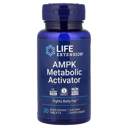 Life Extension, активатор метаболизма AMPK, 30 вегетарианских таблеток