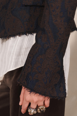 ZARA ПРИТАЛЕННЫЙ БЛЕЙЗЕР - LIMITED EDITION, КОРИЧНЕВО-СИНИЙ