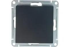 Выключатель Systeme Electric ATLASDESIGN 1-клавишный проходной промежуточный карбон 36220
