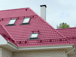 Металлочерепица Ламонтерра-Х NormanMP 0.5мм 3005-Красное вино