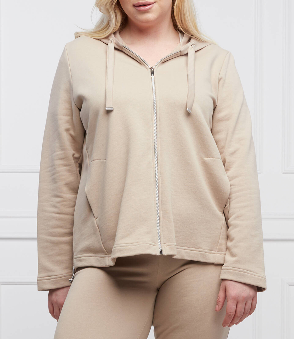 Худи oil plus size Persona by Marina Rinaldi - бежевый(1911042)