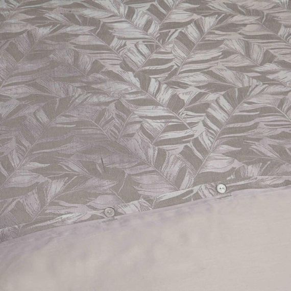 Постельное белье  LEAFY BROIDERY бежевый с вышивкой  TIVOLYO HOME Турция