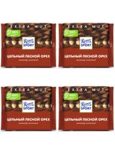 Шоколад молочный Ritter Sport Цельный лесной орех 100 г x 4 шт