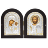 Складень с иконами Казанской Божией Матери и Спасителя. 15 x 20 см