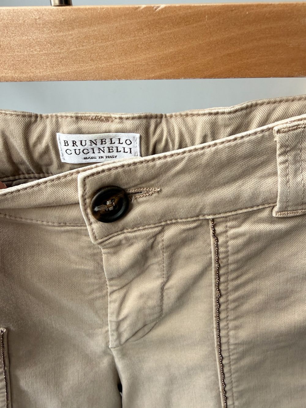 Хлопковые брюки Brunello Cucinelli, 128